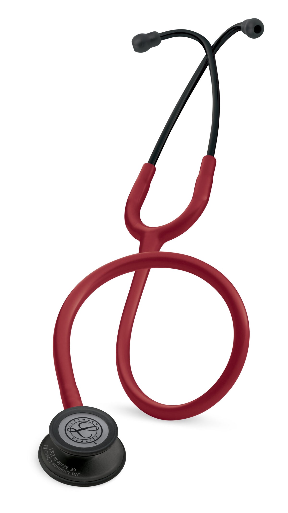 Littmann Classic III BlackEdition 3 stethoscope with black chestpiece and burgundy tube