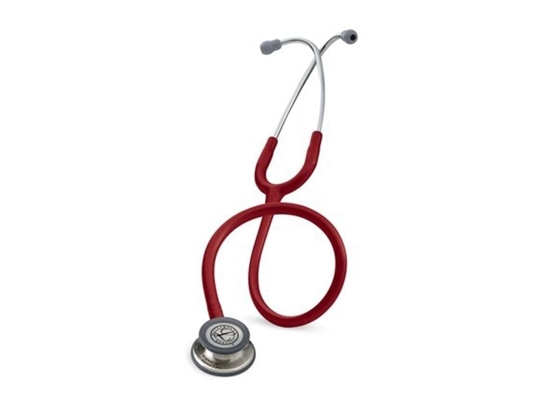 Littmann Classic III stethoscope with burgundy tube and stainless steel chestpiece