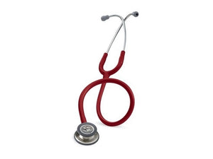 Littmann Classic III stethoscope with burgundy tube and stainless steel chestpiece