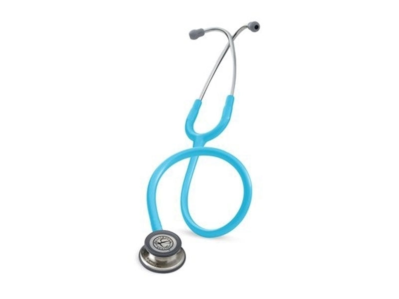 Littmann Classic III stethoscope with turquoise tube and stainless steel chestpiece